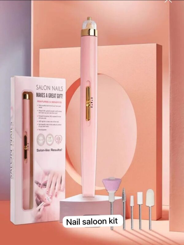 Salon Nails Portable Electric Nail File Kit
